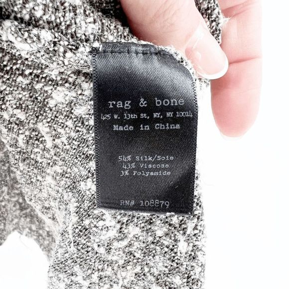 Rag & Bone Women's Grey Knit Tank Top Blouse Size Medium - Picture 5 of 5